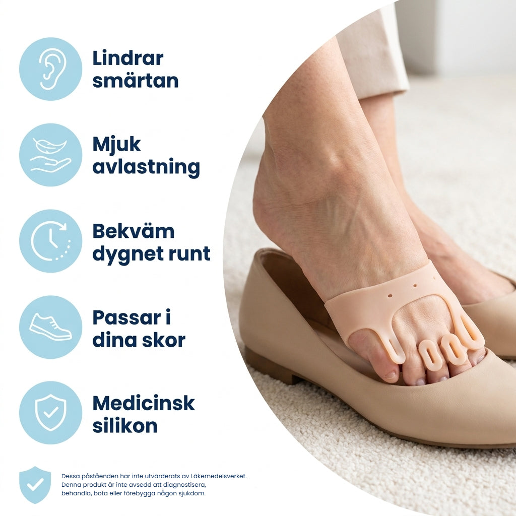 Disper® Mjuk Silikon Tåriktare/Spridare För Hammartå
