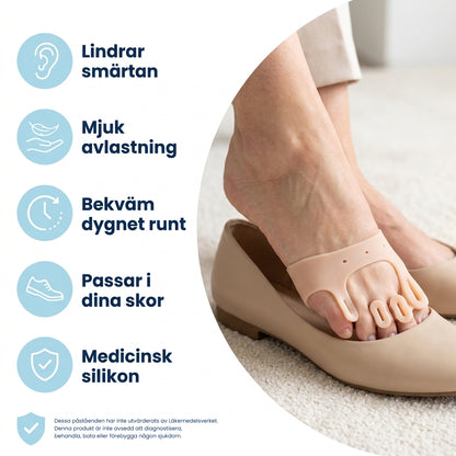 Disper® Mjuk Silikon Tåriktare/Spridare För Hammartå